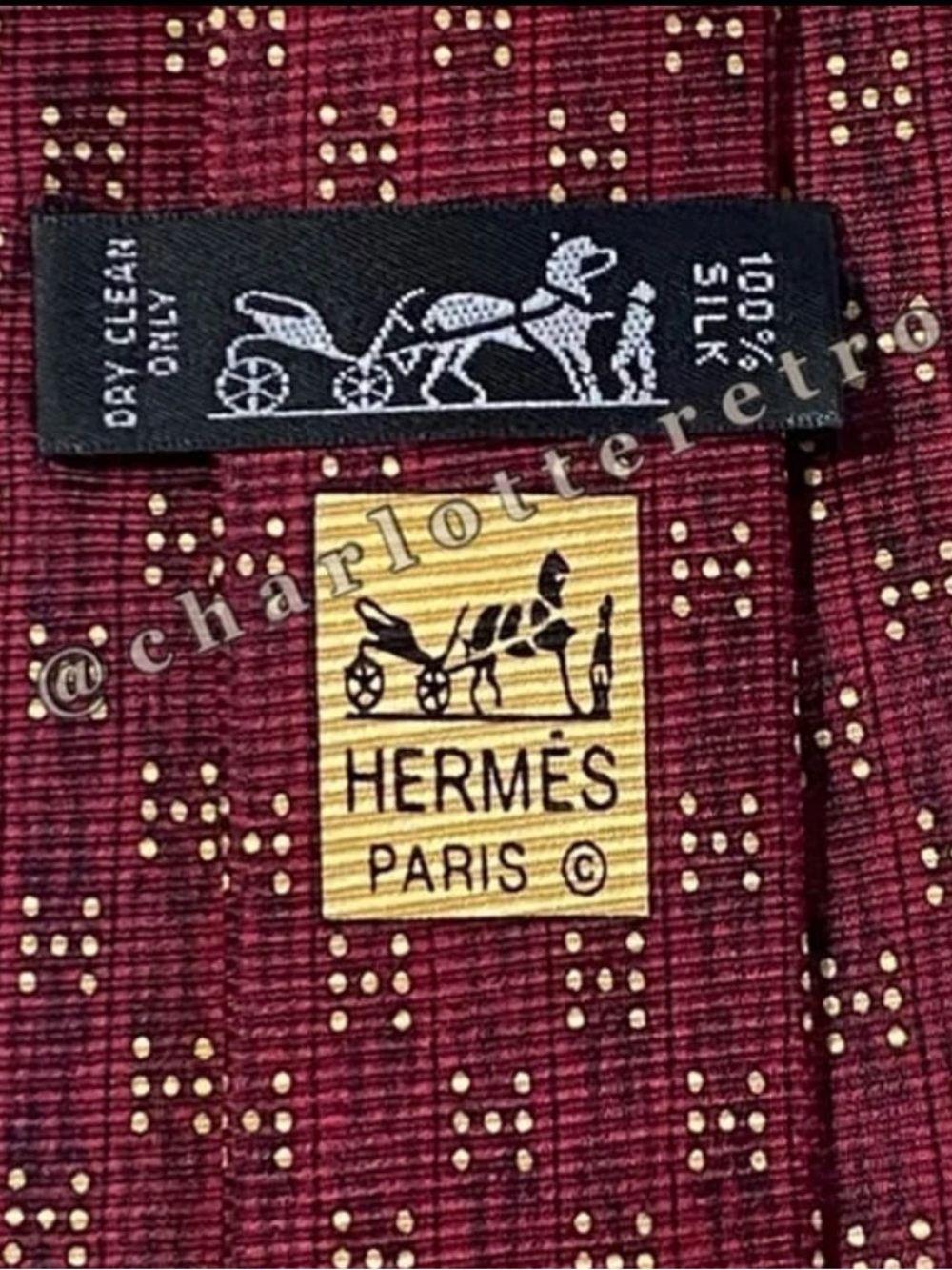 Hermes • Signature Dot Silk Necktie